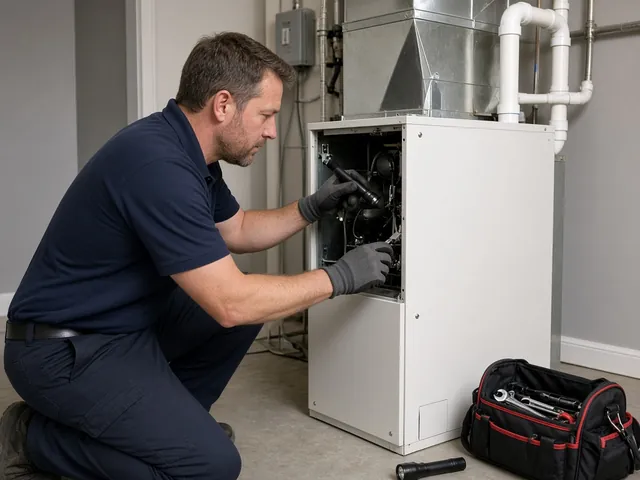 Gas furnace installation